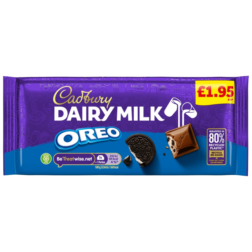 CADBURY BLOCKS DAIRY MILK OREO 17X120G £1.95