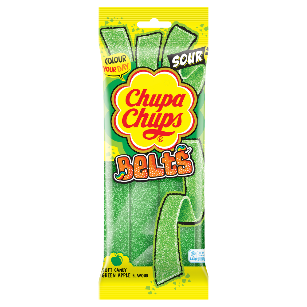 CHUPA CHUPS BAG 18X90G APPLE BELTS