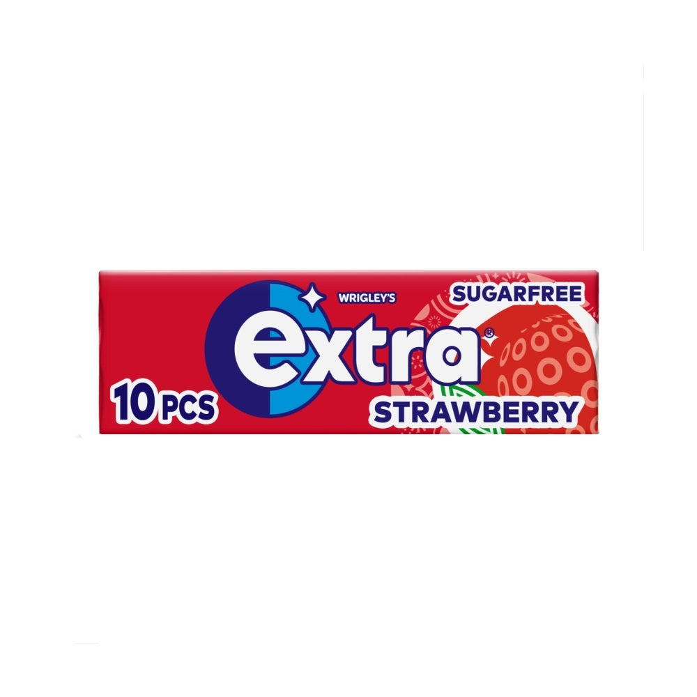 EXTRA GUM SINGLE SF STRAWBERRY 30X10PCS