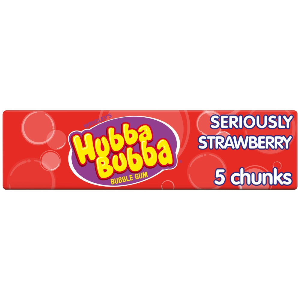 HUBBA BUBBA SERIOUSLY STRAWBERRY BUBBLE GUM 20x35G