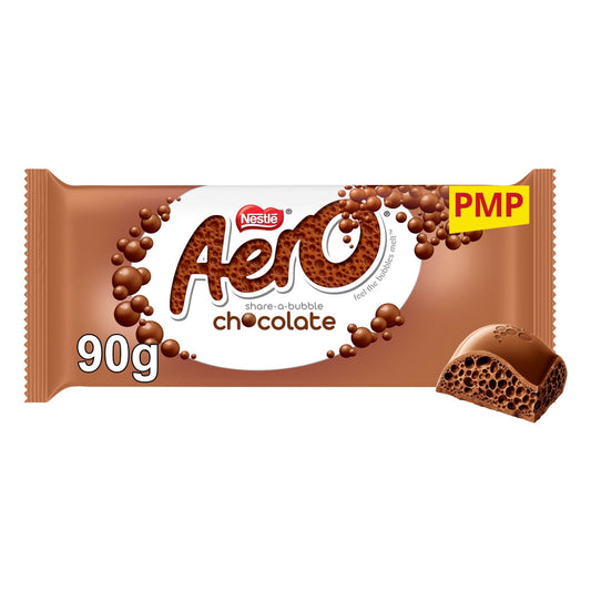 AERO BLOCKS MILK CHOCOLATE  15X90G £1.65