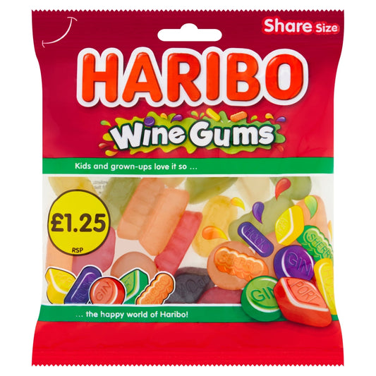HARIBO WINEGUM 12X140G  £1.25