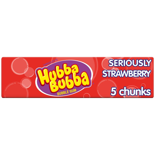 HUBBA BUBBA SERIOUSLY STRAWBERRY BUBBLE GUM 20x35G
